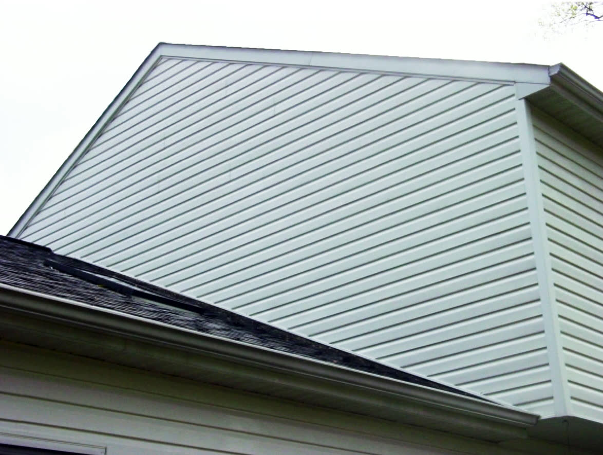 Home exterior after a plant-safe soft wash