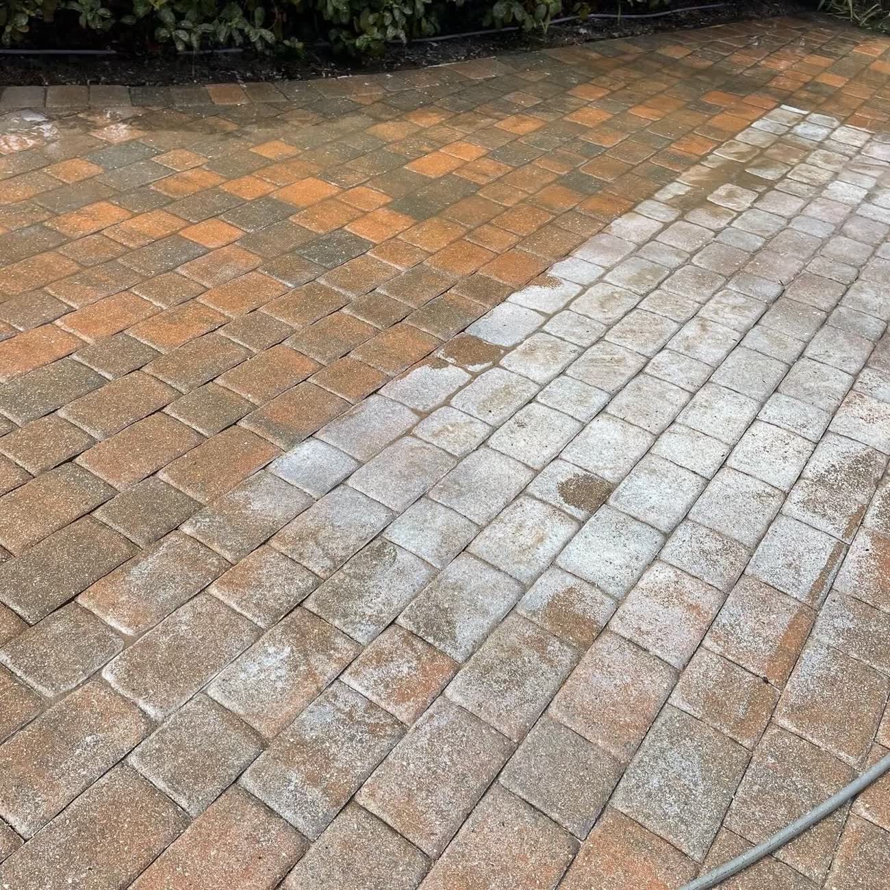 Sealed paver walkway