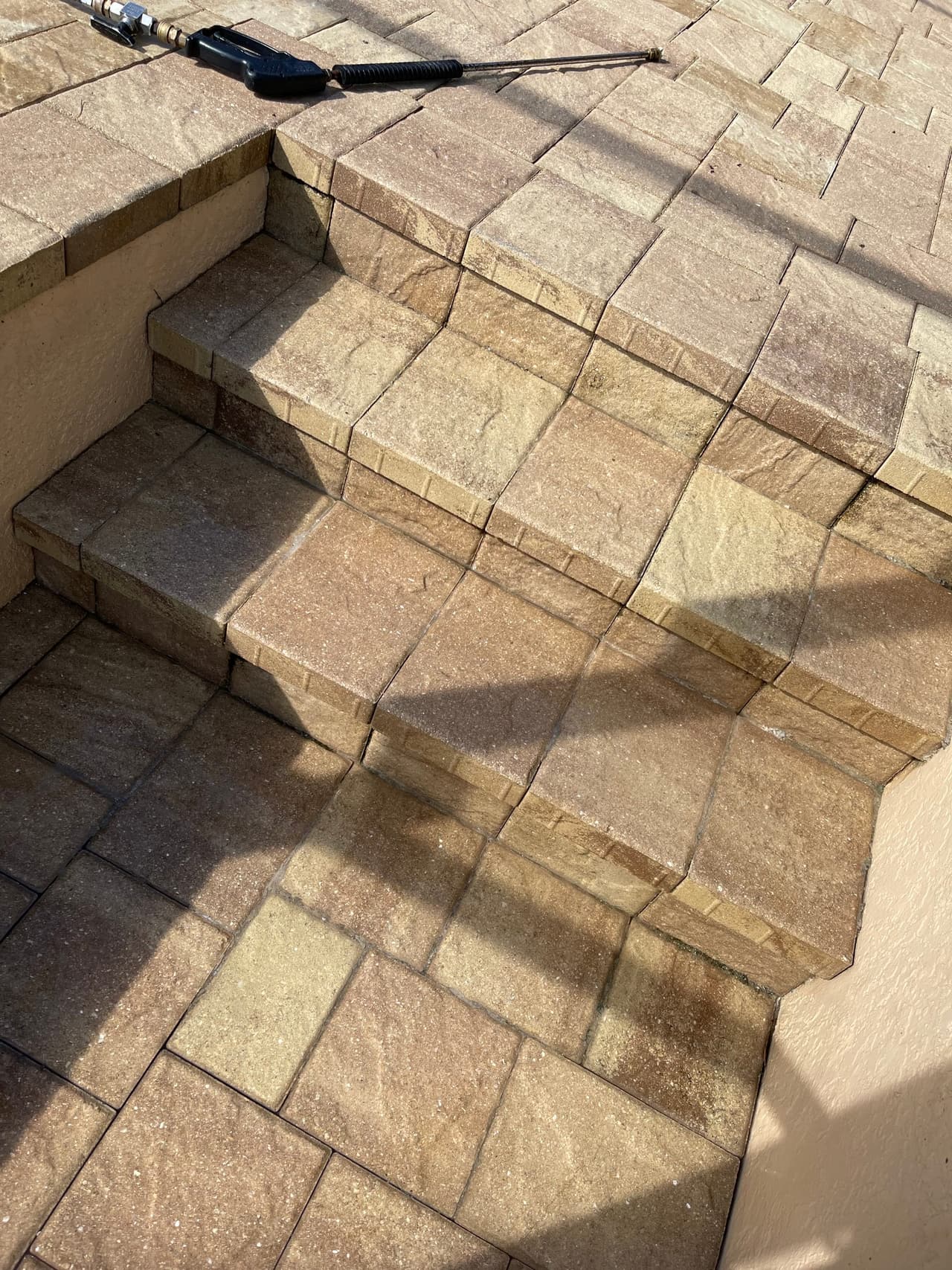 Pressure washing a driveway in Fort Myers, FL