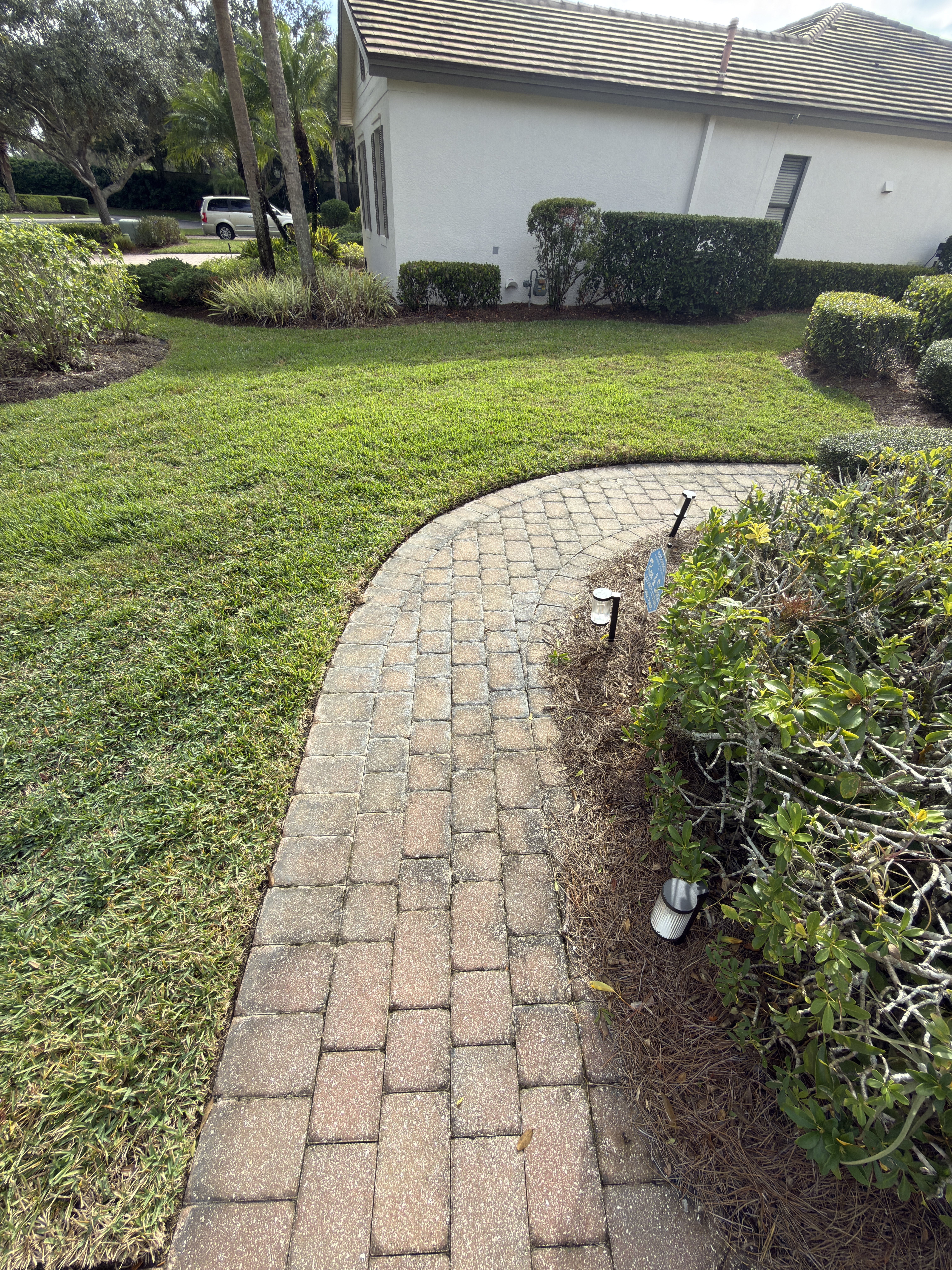 Paver pool deck before sealing Cape Coral FL