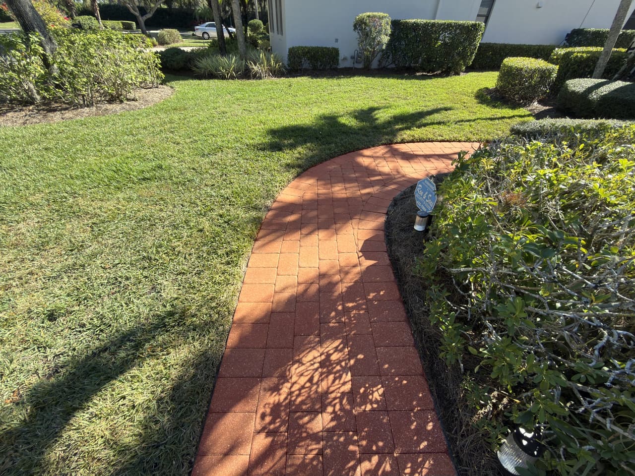 Restored paver driveway in Fort Myers