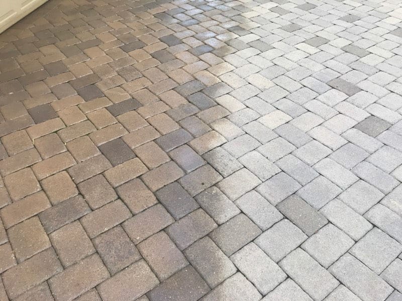 Lifting sunken pavers to correct the base