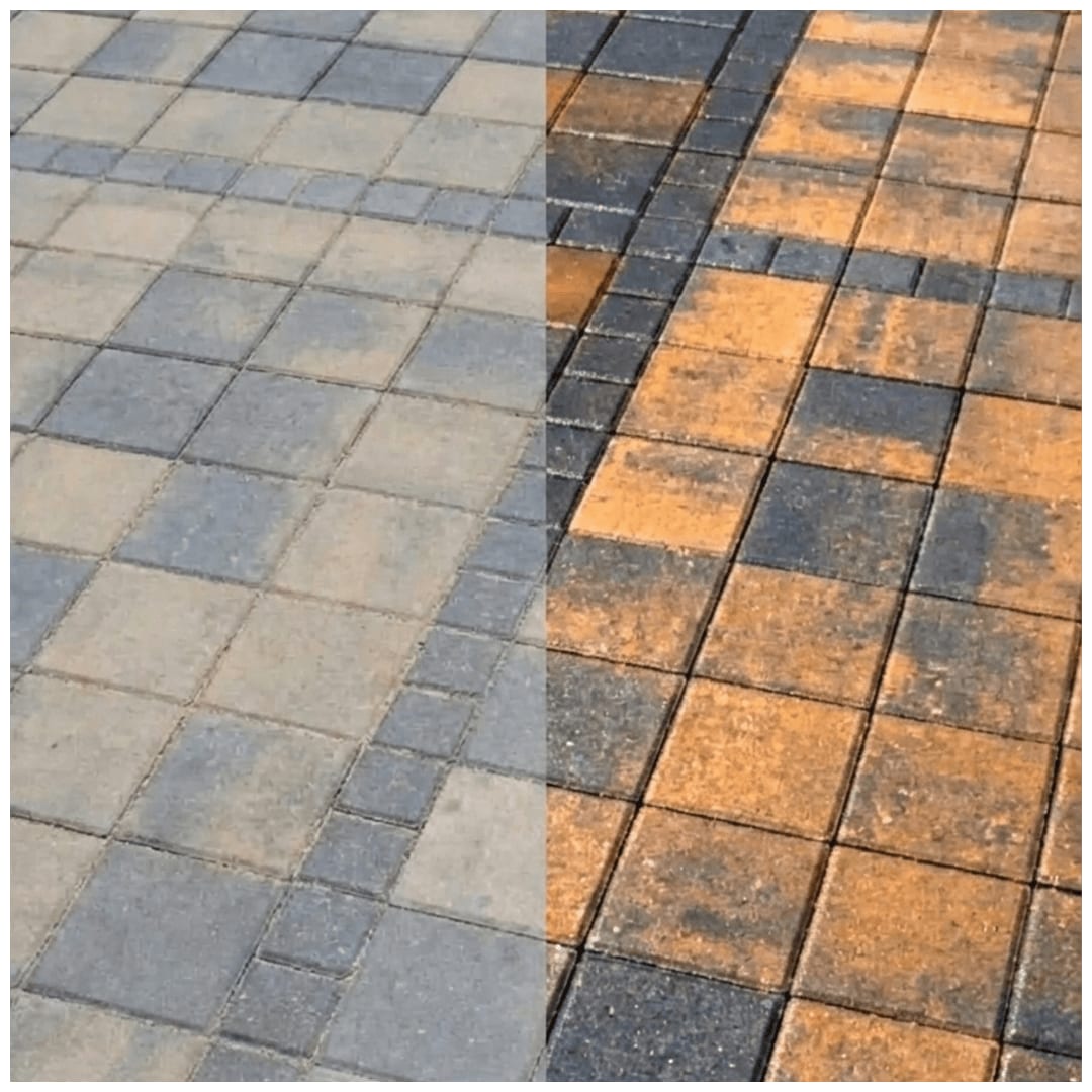 Restored paver surface