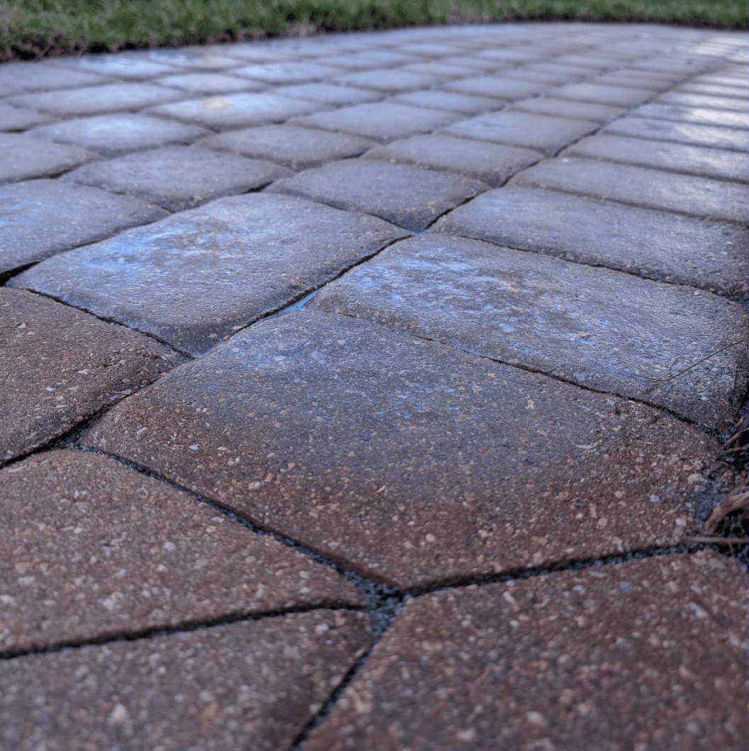 Sealed paver patio detail