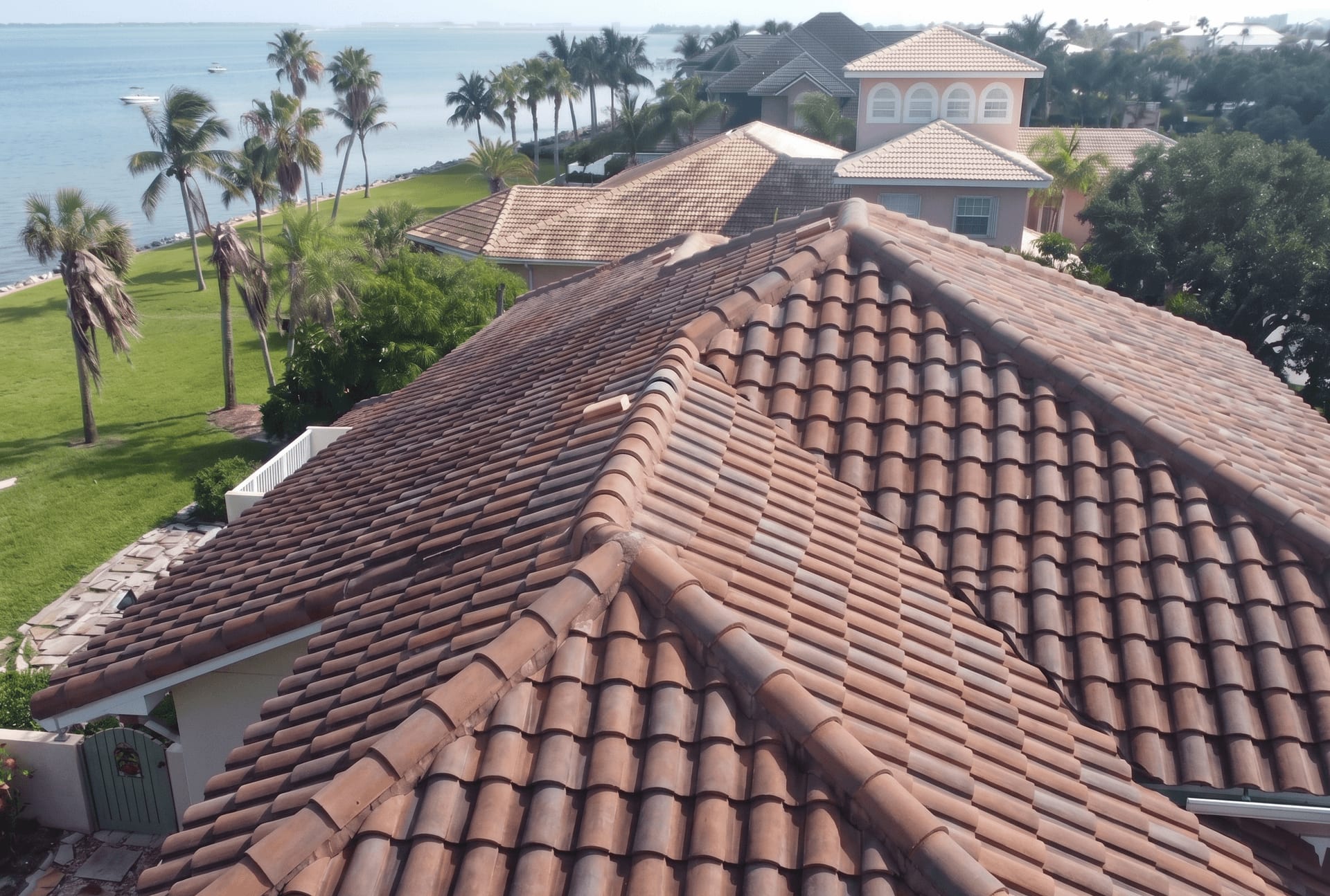 Soft wash roof cleaning